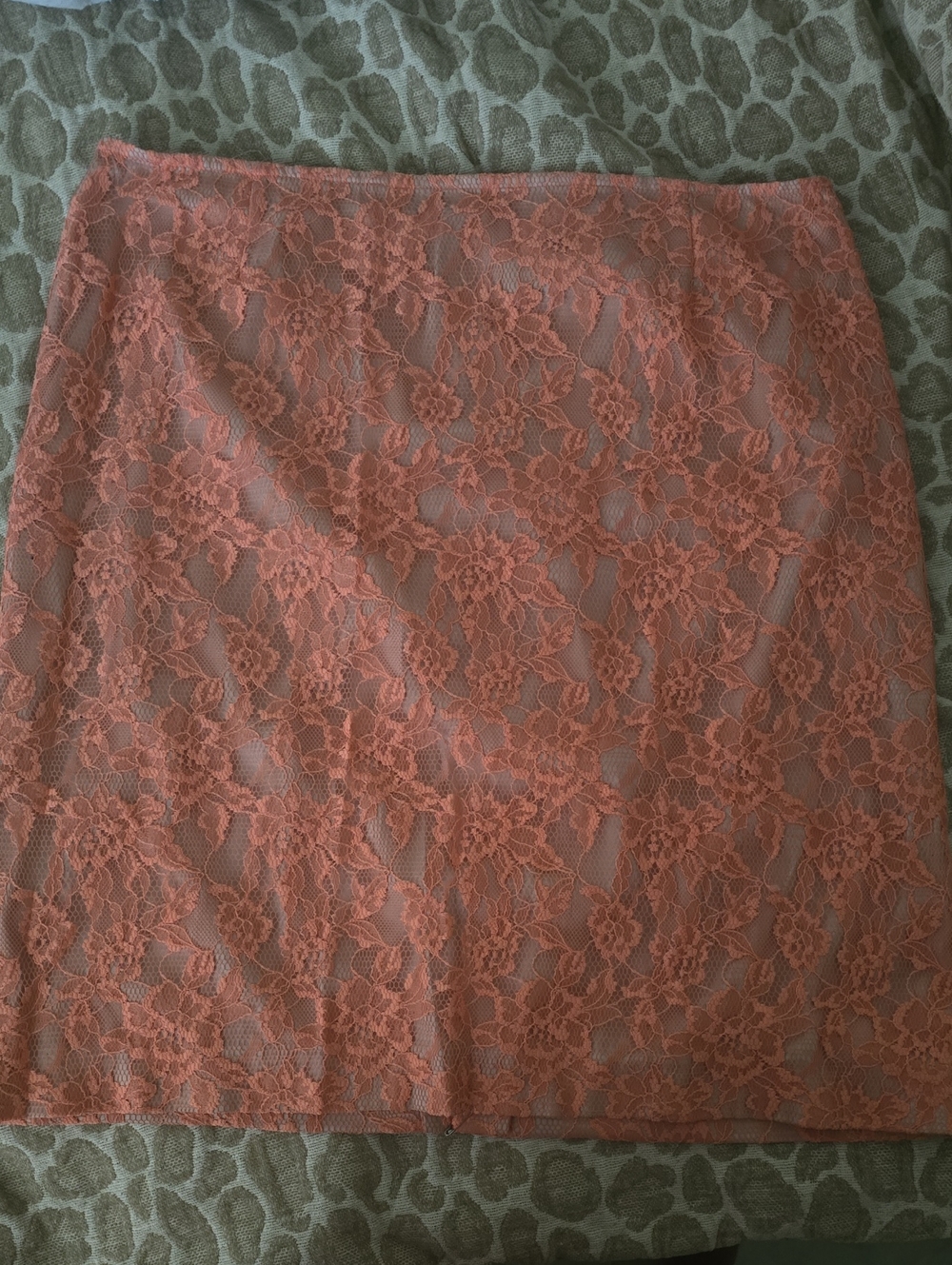 Alex Marie Coral Lace Mini Skirt